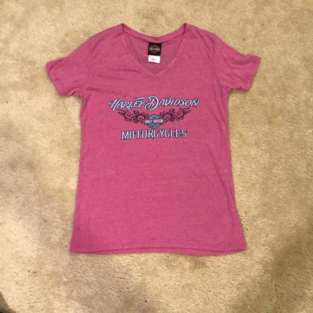 Harley Davidson pink St. Thomas T-shirt